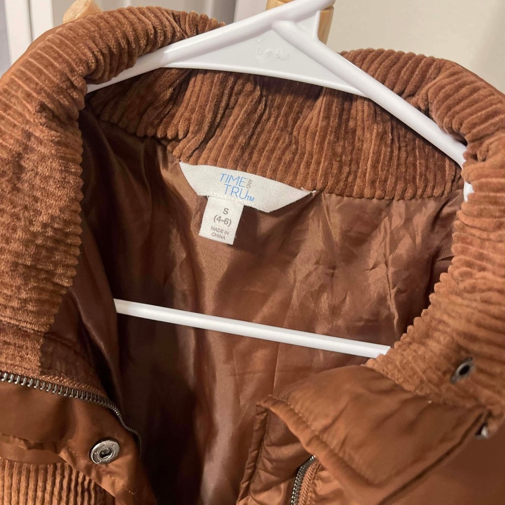 Time and Tru Women's Brown Puffer Jacket
